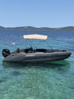 Hliníkové bimini pre SeaStorm 17'