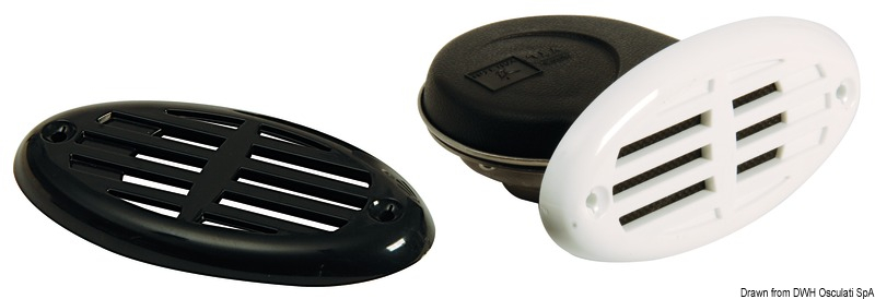 Zabudovaný nerezový klaksón – 12 V, 112 dB