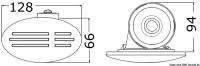 Zabudovaný nerezový klaksón – 12 V, 112 dB
