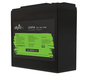 Offgridtec LiFePO4 batéria 12,8 V 18 Ah – 230 Wh, integrovaný BMS