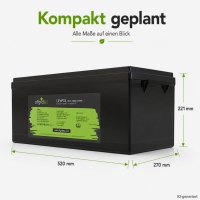 Offgridtec LiFePO4 batéria 25,6 V 200 Ah – 5120 Wh, integrovaný BMS