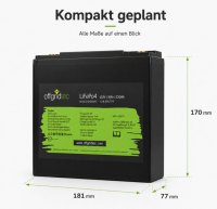 Offgridtec LiFePO4 batéria 12,8 V 18 Ah – 230 Wh, integrovaný BMS