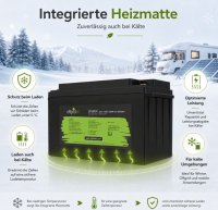 Offgridtec LiFePO4 batéria 25,6 V 100 Ah – 2560 Wh, integrovaný BMS a vyhrievacia podložka
