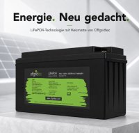 Offgridtec LiFePO4 batéria 25,6 V 100 Ah – 2560 Wh, integrovaný BMS a vyhrievacia podložka