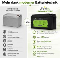 Offgridtec LiFePO4 batéria 25,6 V 100 Ah – 2560 Wh, integrovaný BMS a vyhrievacia podložka