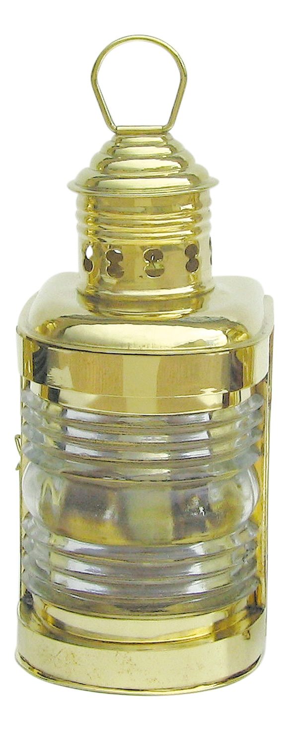 Stožiarová lampa mosadzná s petrolejovým horákom – výška 23 cm