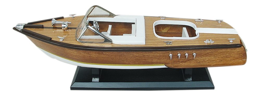 Model talianskeho športového člna drevený – dĺžka 50 cm