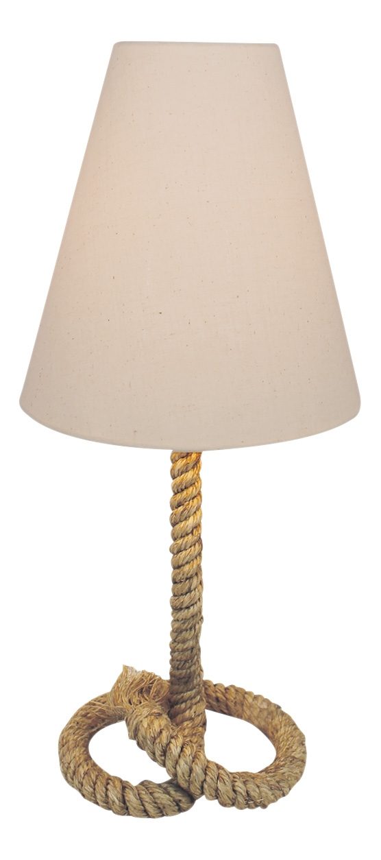 Lampa s povrazom v štýle móla, s tienidlom – výška 50 cm
