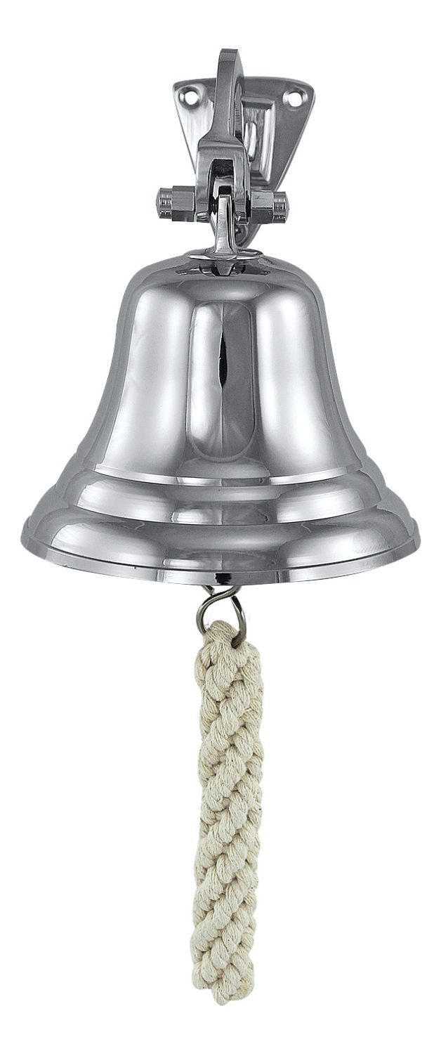 Lodný zvon poniklovaný, ľahké vyhotovenie – priemer 10 cm