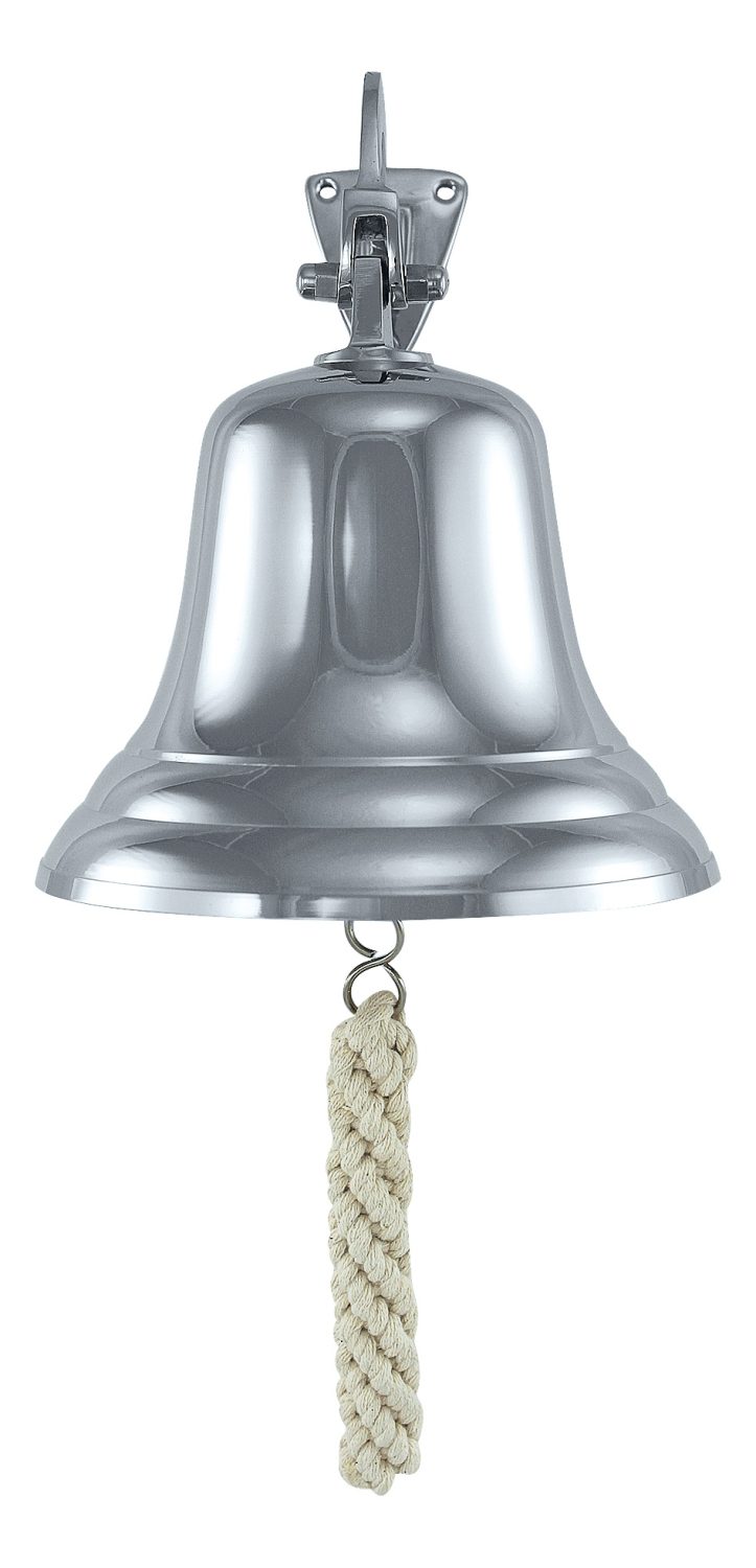 Lodný zvon poniklovaný, ľahké vyhotovenie – priemer 15 cm