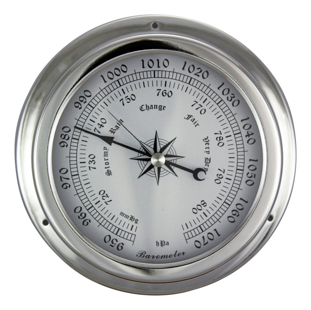 Barometer chrómovaný – priemer 14,5 cm