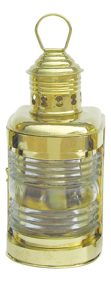 Stožiarová lampa mosadzná s petrolejovým horákom – výška 23 cm