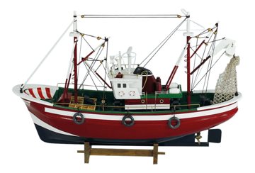 Model rybárskeho kutra drevený – dĺžka 46 cm