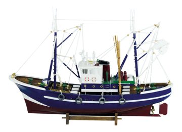 Model rybárskeho kutra drevený – dĺžka 58 cm