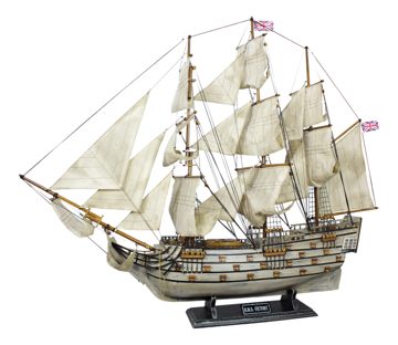 Model lode H.M.S. Victory drevený so starenou úpravou – dĺžka 86 cm