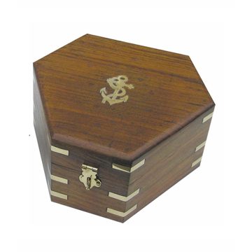 Drevená krabica na sextant 8200S, šesťhranná – 17,5 × 15,5 × 8,5 cm