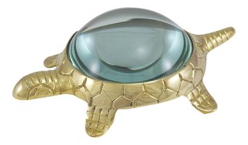 Lupa v tvare korytnačky, mosadz – 15 × 10 cm