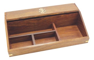 Organizér s vekom, drevo – 30,5 × 17,5 × 7 cm