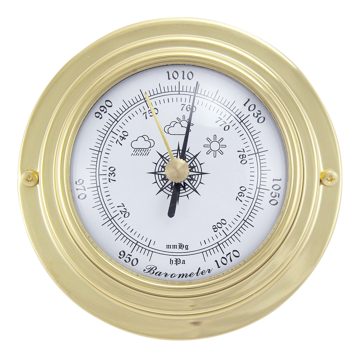 Barometer mosadzný – priemer 9,8 cm