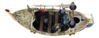 Model rybárskej lode drevený s detailmi – dĺžka 47 cm