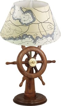 Lampa kormidelný stojan, drevo, 230 V – výška 45 cm, bez tienidla