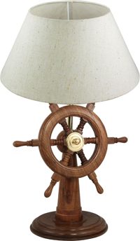 Lampa kormidelný stojan, drevo, 230 V – výška 45 cm, bez tienidla