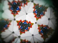 Kaleidoskop z mosadze a kože – dĺžka 17 cm