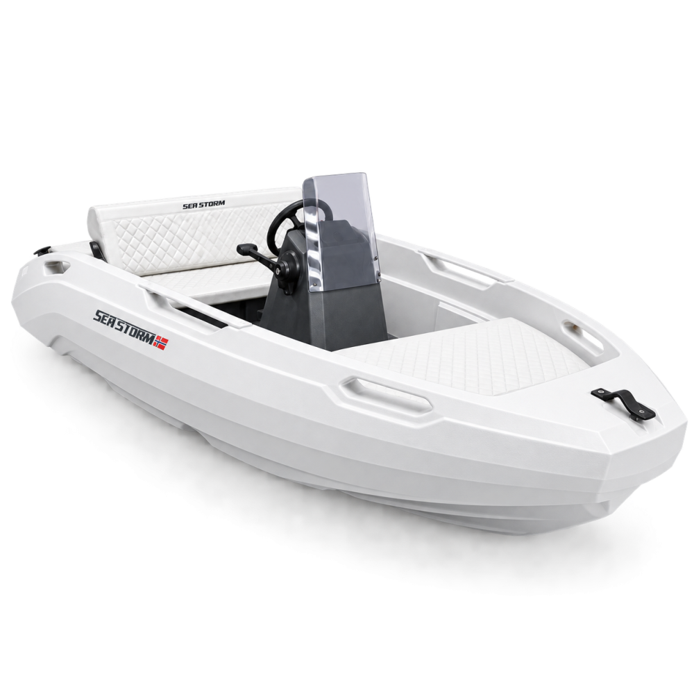 SEASTORM 13s HDPE Extra odolný plastový čln biely – 400 cm