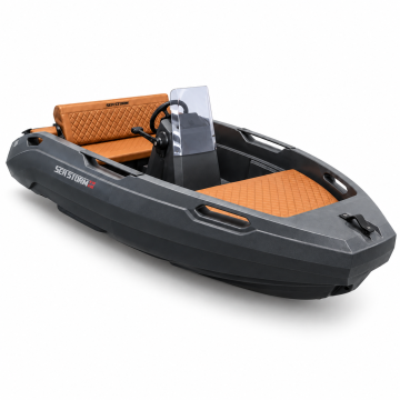 SEASTORM 13s HDPE Extra odolný plastový čln tmavosivý – 400 cm