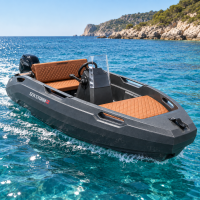 SEASTORM 13s HDPE Extra odolný plastový čln tmavosivý – 400 cm