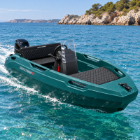 SEASTORM 13s HDPE Extra odolný plastový čln tmavo zelený – 400 cm