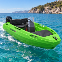 SEASTORM 13s HDPE Extra odolný plastový čln zelený – 400 cm