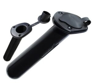 Držiak udice zabudovateľný s gumeným uzáverom čierny – Obrázok 1