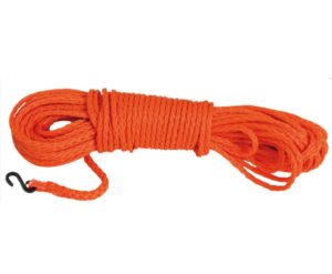 Plávajúce lano oranžové pre záchranné kolesá 30m, Ø 6mm s plastovou karabínkou – Obrázok 2