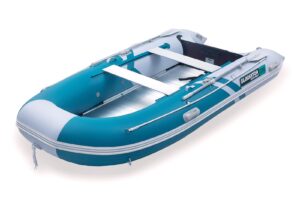 Gladiator CLASSIC B370 AL nafukovací čln s hliníkovou podlahou - bielo-zelený – Obrázok 3