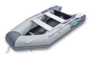 Gladiator AK280 nafukovací čln so skladacou drevenou podlahou - šedo-šedý – Obrázok 3