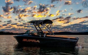 MONSTER TOWER Wakeboard tower MTK čierny s bimini set – Obrázok 4