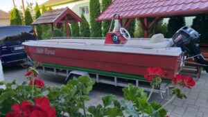 AQUA SYBB Rybársky čln TISZA TFB-06 s dvojitým dnom zo sklolaminátu - 550x160x58cm – Obrázok 7