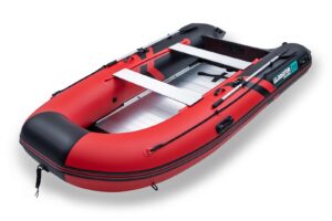 Gladiator CLASSIC B370 AL nafukovací čln s hliníkovou podlahou - červeno-čierny – Obrázok 3