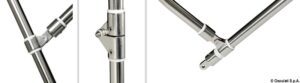 Bimini nerezové 3 ramenné biele - šírka 245/255 cm, priemer rúry Ø25 mm – Obrázok 4