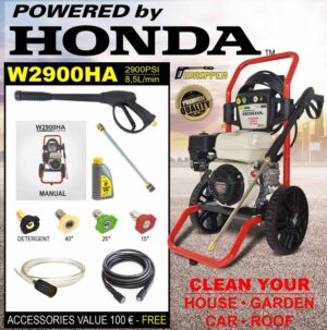 Waspper W2900HA benzínový vysokotlakový čistič, Honda, 5.5 HP, 213 bar/3.100 PSI – Obrázok 8