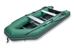Gladiator AK340 nafukovací čln so skladacou drevenou podlahou - zelený – Obrázok 3