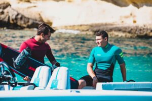 JOBE PERTH Pánsky krátky neoprén 3/2 mm červený – Obrázok 5