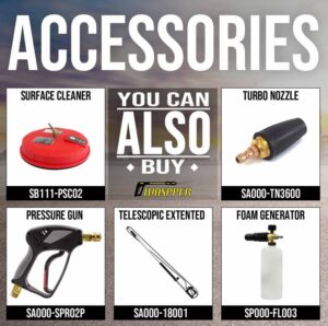 Waspper W3100HA benzinmotoros magasnyomású tisztító, Honda, 5.5 LE, 213 bar/3100 PSI - Image 10