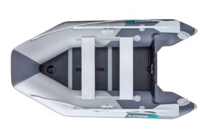 Gladiator AK280 nafukovací čln so skladacou drevenou podlahou - šedo-šedý – Obrázok 4