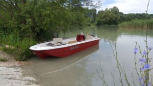 AQUA SYBB Rybársky čln TISZA TFB-06 s dvojitým dnom zo sklolaminátu - 550x160x58cm – Obrázok 8