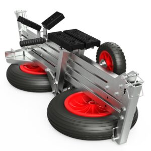 Prepravný vozík TR350-L-LU čierno/červený – Obrázok 4