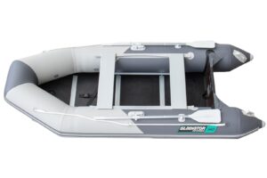 Gladiator AK340 nafukovací čln so skladacou drevenou podlahou - šedo-šedý – Obrázok 4