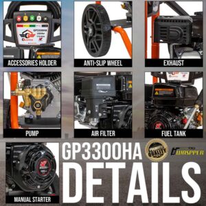 GASPPER GP3300HA - vysokotlakový čistič – Obrázok 8