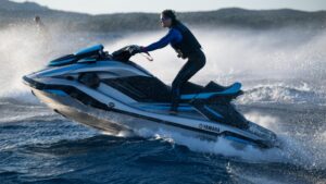 YAMAHA FX Cruiser HO vodný skúter, modro-čierny – Obrázok 4